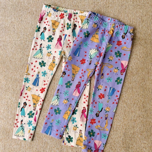 Hanna Andersson Other - Hanna Andersson | Disney Princess Print Leggings - 4T - set of 2